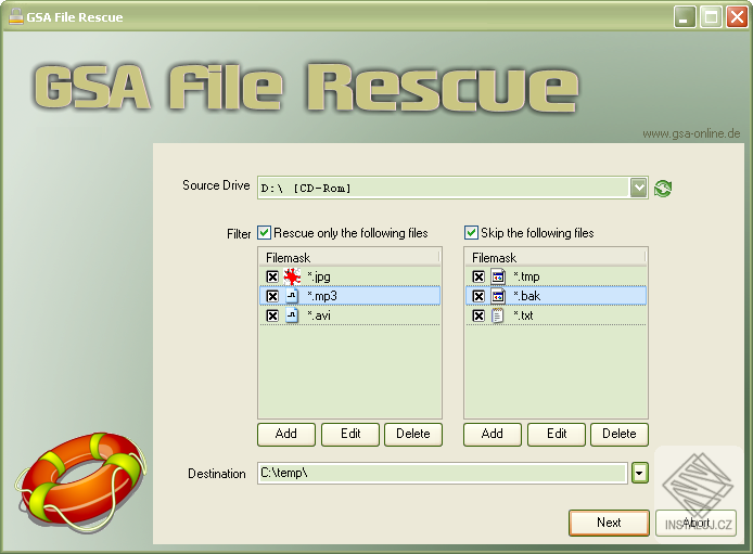 GSA File Rescue