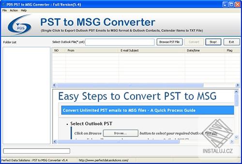 PDS PST to MSG Conversion