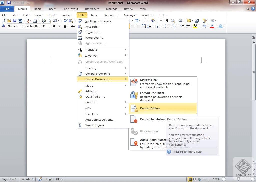 Classic Menu for Word 2010 and 2013