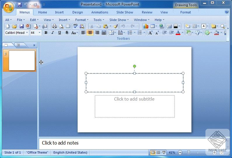Classic Menu for PowerPoint 2007