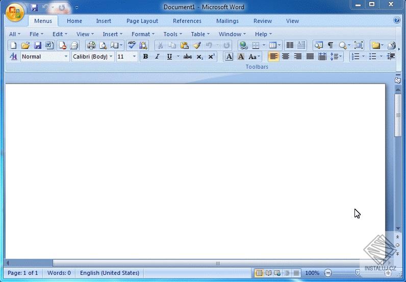 Classic Menu for Word 2007