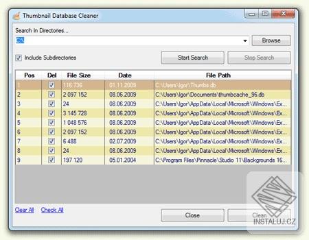 Thumbnail Database Cleaner