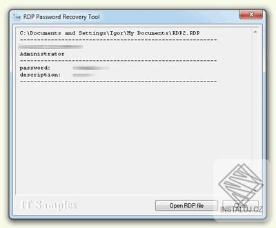 RDP Password Recovery Tool