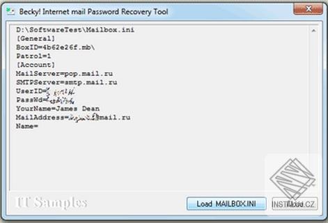 Becky! Internet Mail Password Recovery Tool
