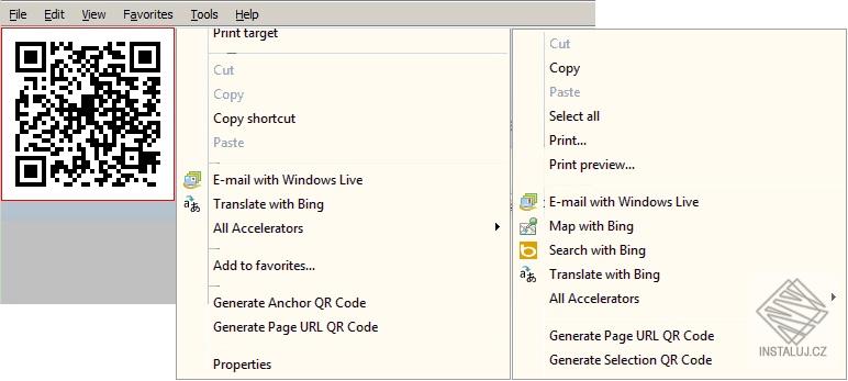 QR Coder for Internet Explorer