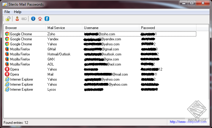 SterJo Mail Passwords