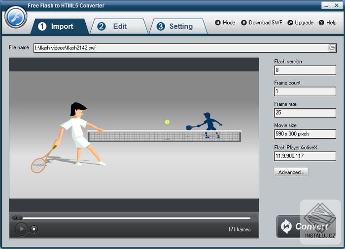 Free Flash to HTML5 Converter