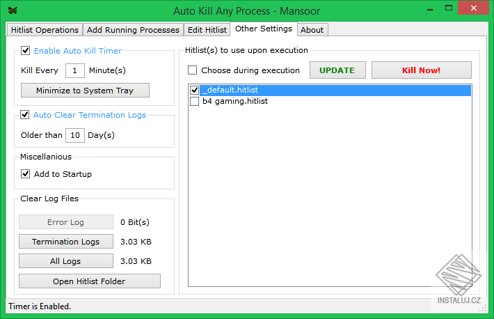Auto Kill Any Process