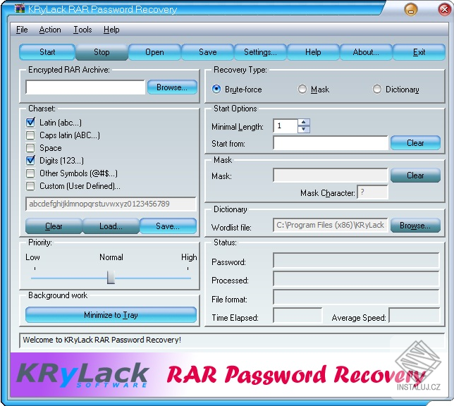 KRyLack RAR Password Recovery