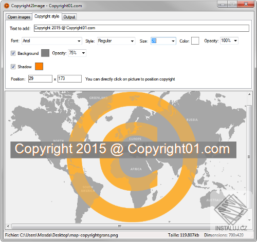 Copyright2Image