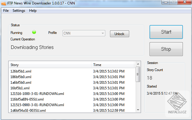 FTP News Wire Downloader