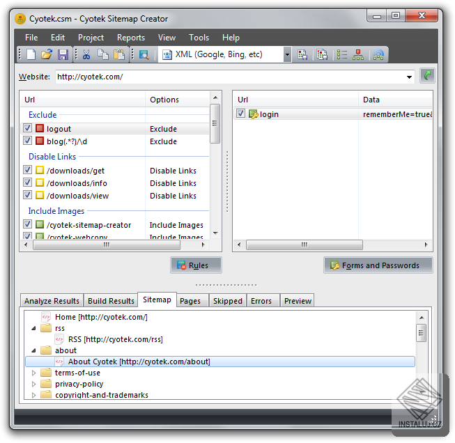 Cyotek Sitemap Creator