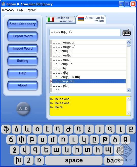 Italian & Armenian Dictionary