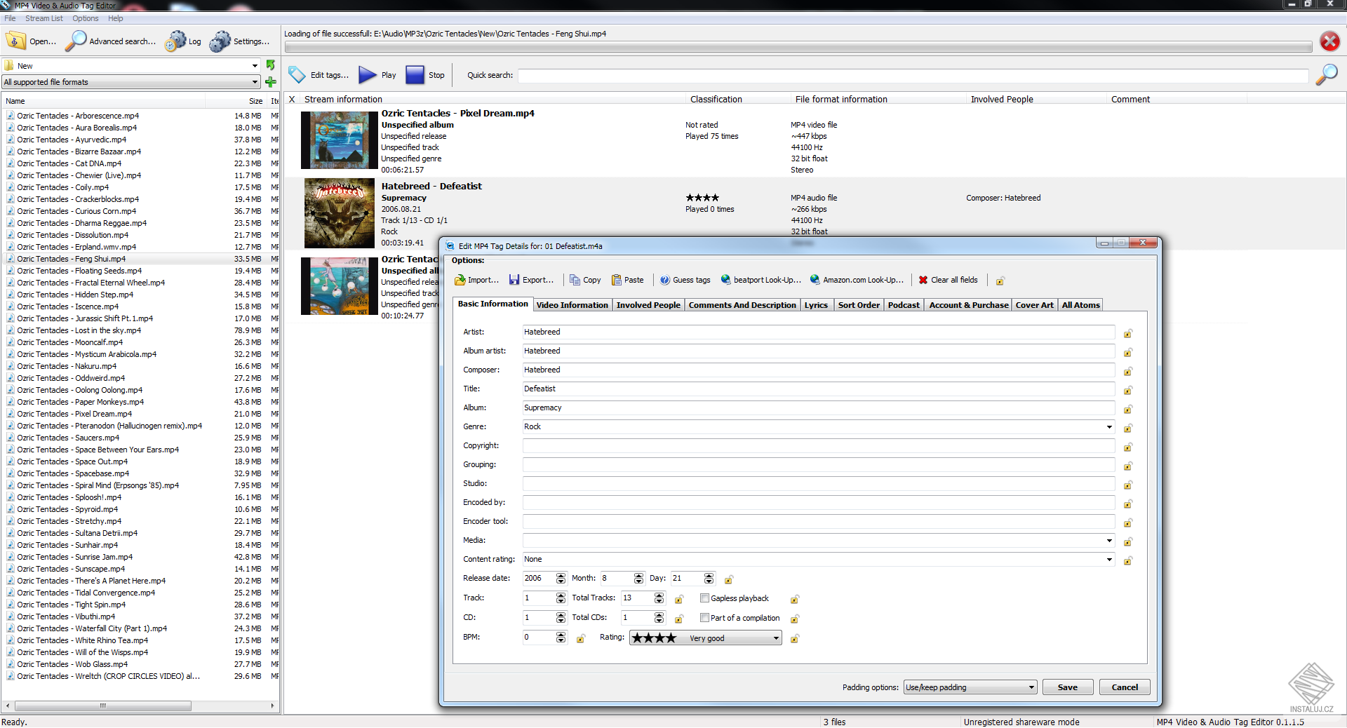 MP4 Video & Audio Tag Editor