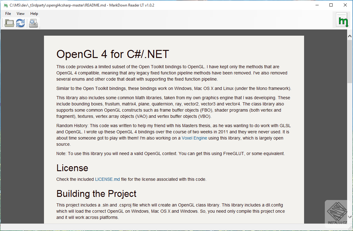 MarkDown Reader LT