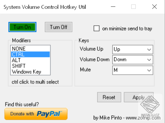 System Volume Control Hotkey Util