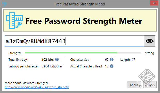 Free Password Strength Meter