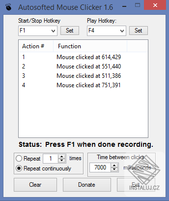 Autosofted Mouse Clicker