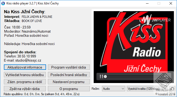 Kiss rádio player