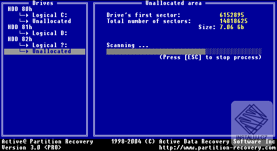 Active@ Partition Recovery for DOS - FREEWARE