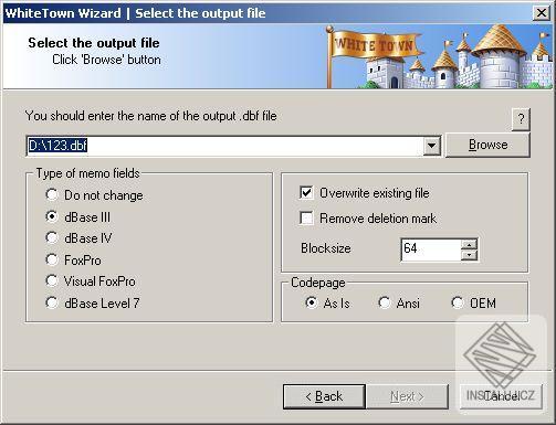 DBF to DBF Converter