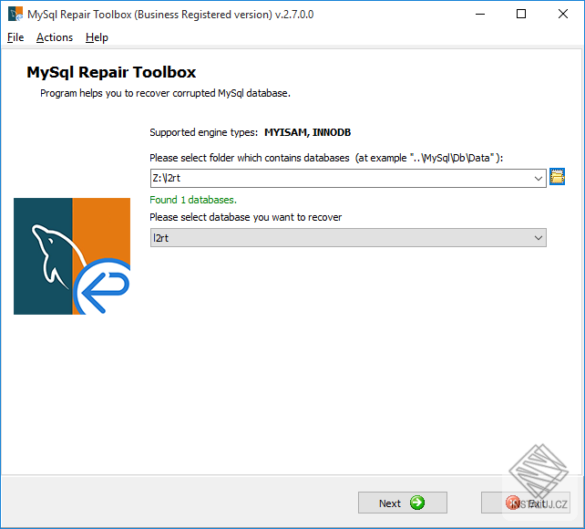 Repair Toolbox for MySQL