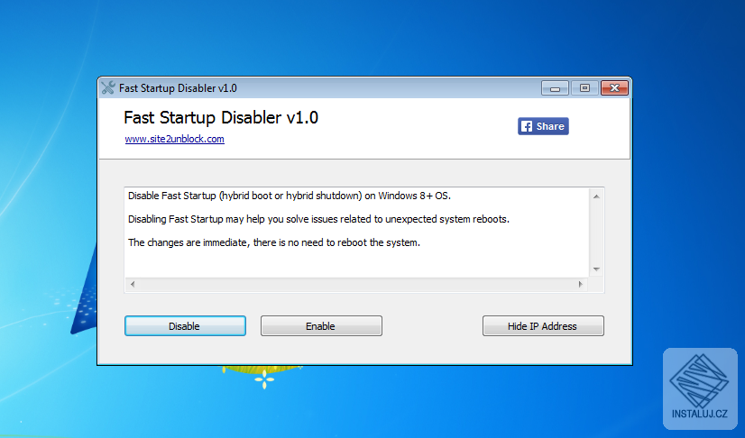 Fast Startup Disabler