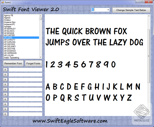 Swift Font Viewer