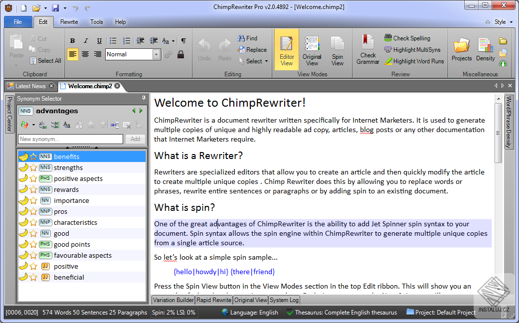 ChimpRewriter