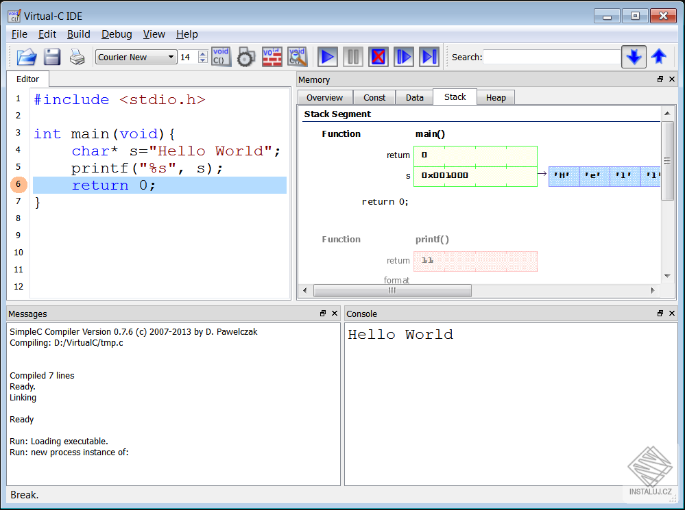 Virtual-C IDE