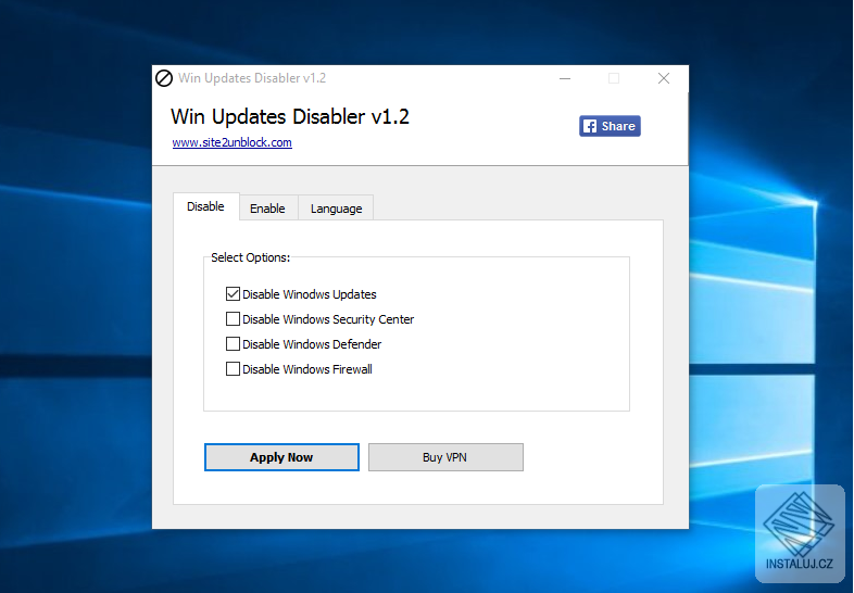 Win Updates Disabler