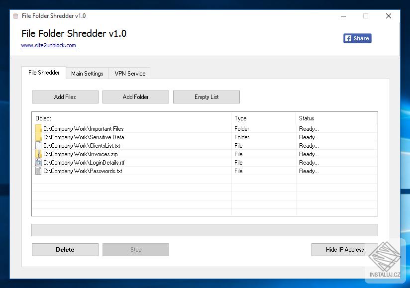 File Folder Shredder
