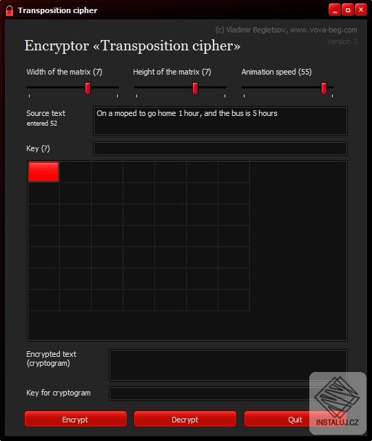 Transposition cipher