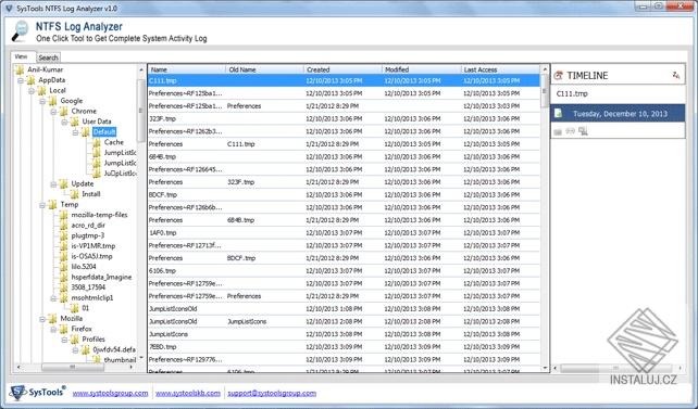 SysTools NTFS Log Analyzer