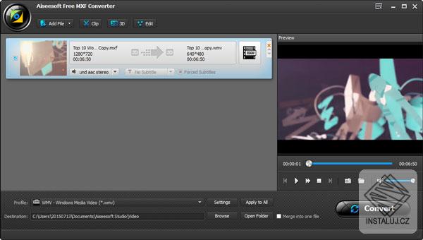 Aiseesoft Free MXF Converter