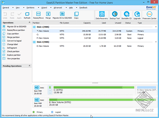 EaseUS Partition Master Free