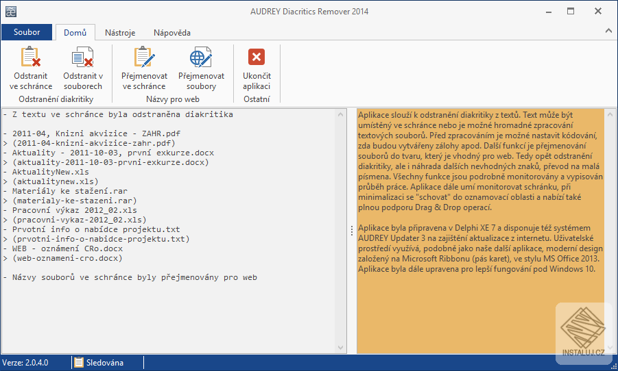 AUDREY Diacritics Remover