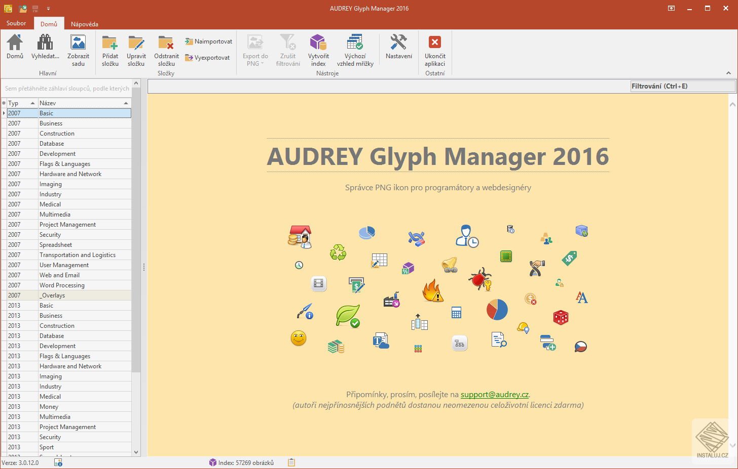 AUDREY Glyph Manage