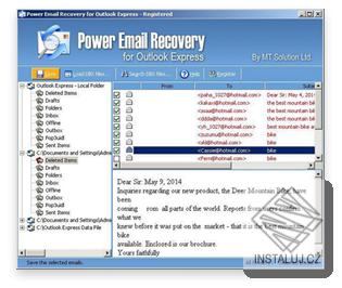 Power Email Recovery for Outlook Express