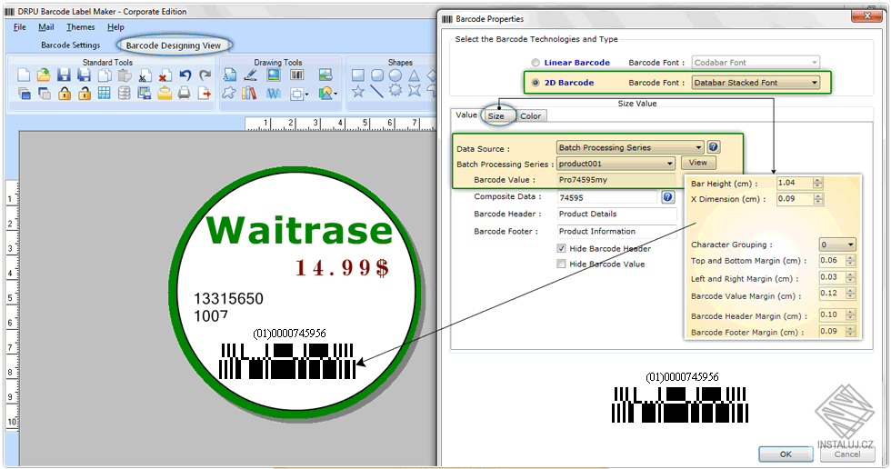 Barcode Label Maker Corporate Edition