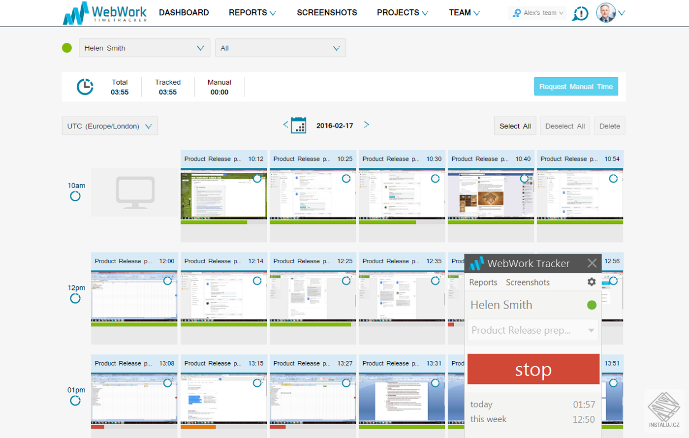 WebWork Tracker