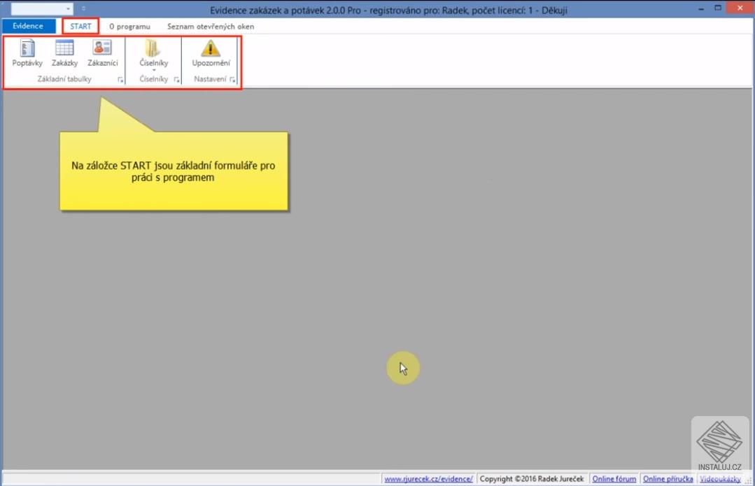 Evidence zakázek a poptávek