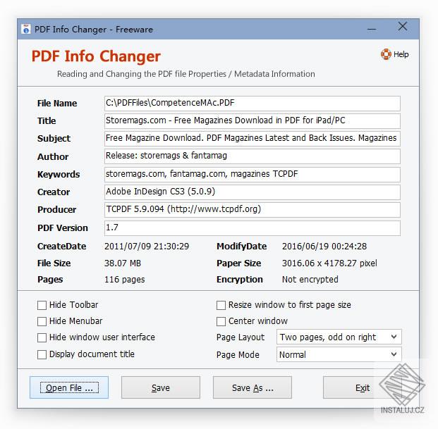 Adept PDF Info Changer