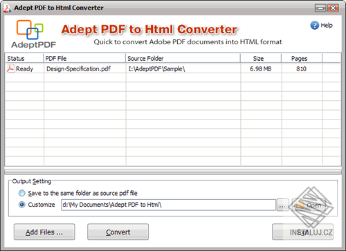 Adept PDF do HTML Converter