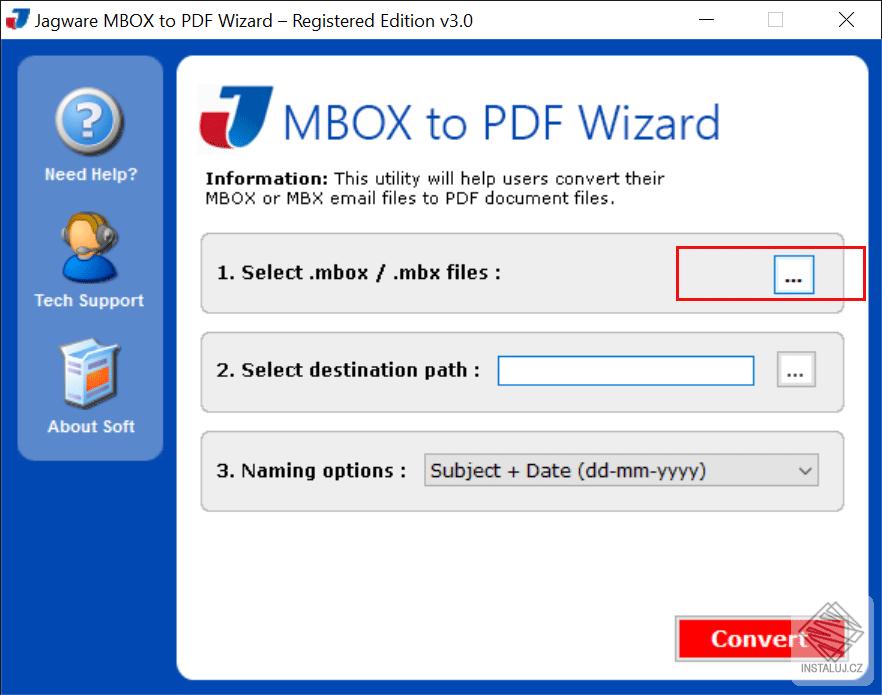 Jagware MBOX to PDF Wizard