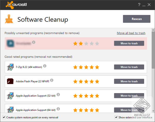 Avast Software Cleanup
