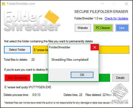FolderShredder
