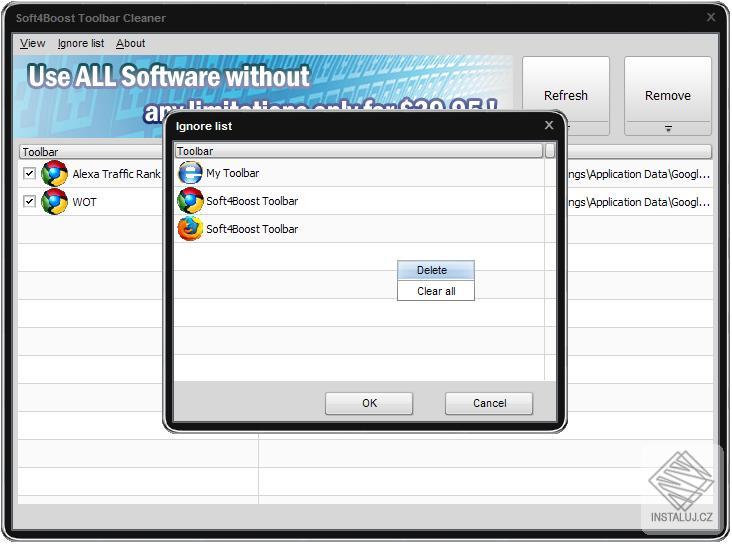 Soft4Boost Toolbar Cleaner