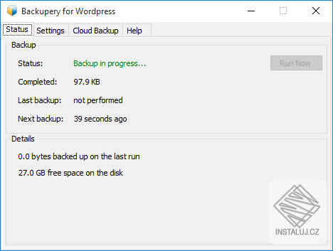 Backupery pro WordPress