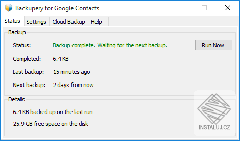 Backupery for Google Contacts